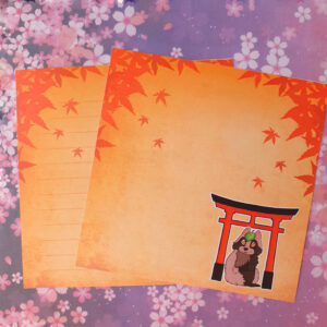 Memo Sheet Set - Tanuki Shrine (12 sheets)