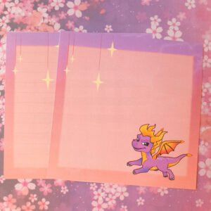 Memo Sheet Set - Purple Dragon (12 sheets)
