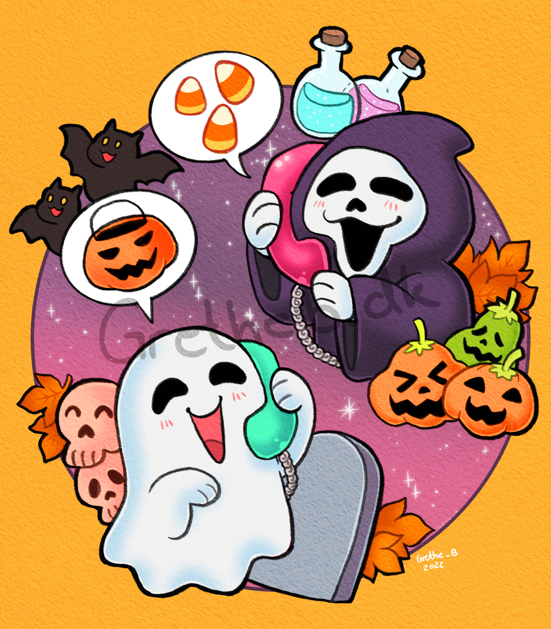 Halloween ghost phonecall