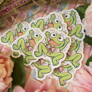 Vinyl Laminated Sticker - Meme Frog Kaj