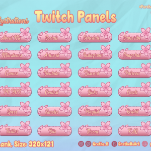 Sakura Twitch Panels
