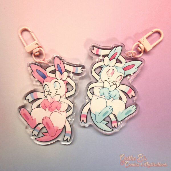 Double-sided acrylic keychain - Sylveon