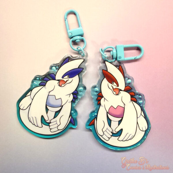 Double-sided acrylic keychain - Lugia