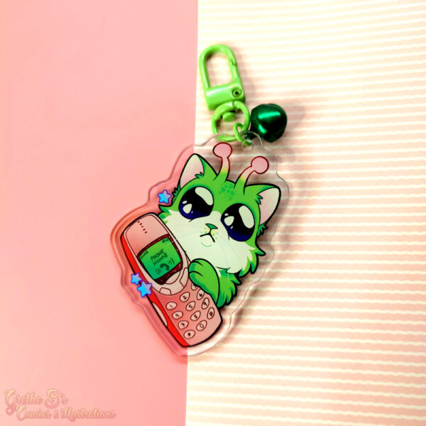 Double-sided acrylic keychain - Glorb Cat
