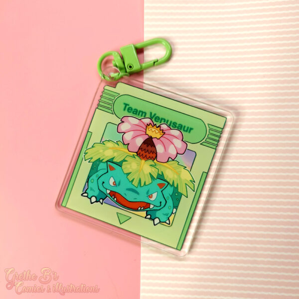 Double-sided acrylic keychain - Team Green