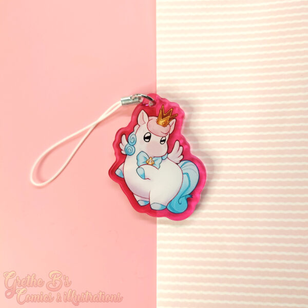 Double-sided acrylic Charm - Unicorn baby
