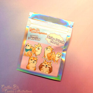 Blind Bag: Double-sided acrylic Charm - Shibe Friend