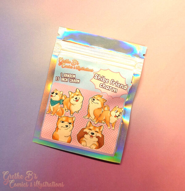 Blind Bag: Double-sided acrylic Charm - Shibe Friend
