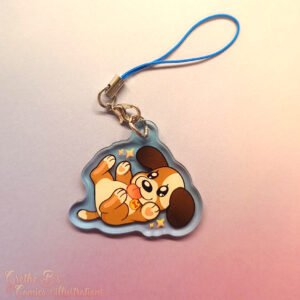Double-sided acrylic Charm - Float doggy