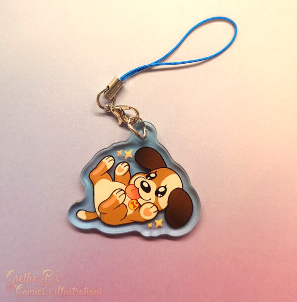 Double-sided acrylic Charm - Float doggy