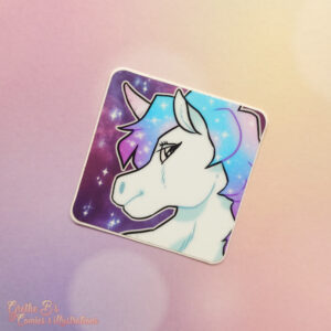 Matte Vinyl Sticker - Galaxy Unicorn
