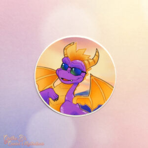 Matte Vinyl sticker - Cool dragon