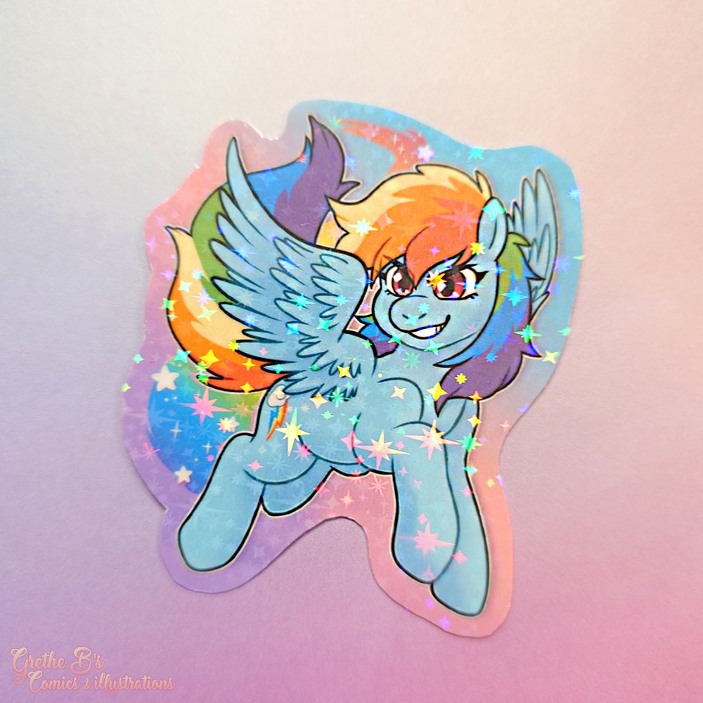 Holo Laminated Sticker - Mane 6