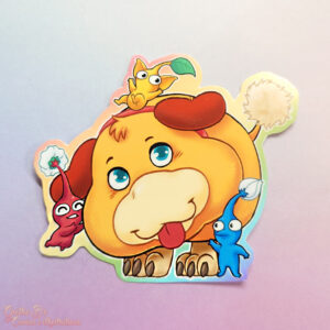 Laminated Glossy Sticker - Oatchi and friends