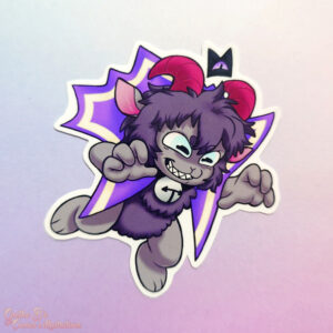 Laminated Glossy Sticker - Cultist Goat