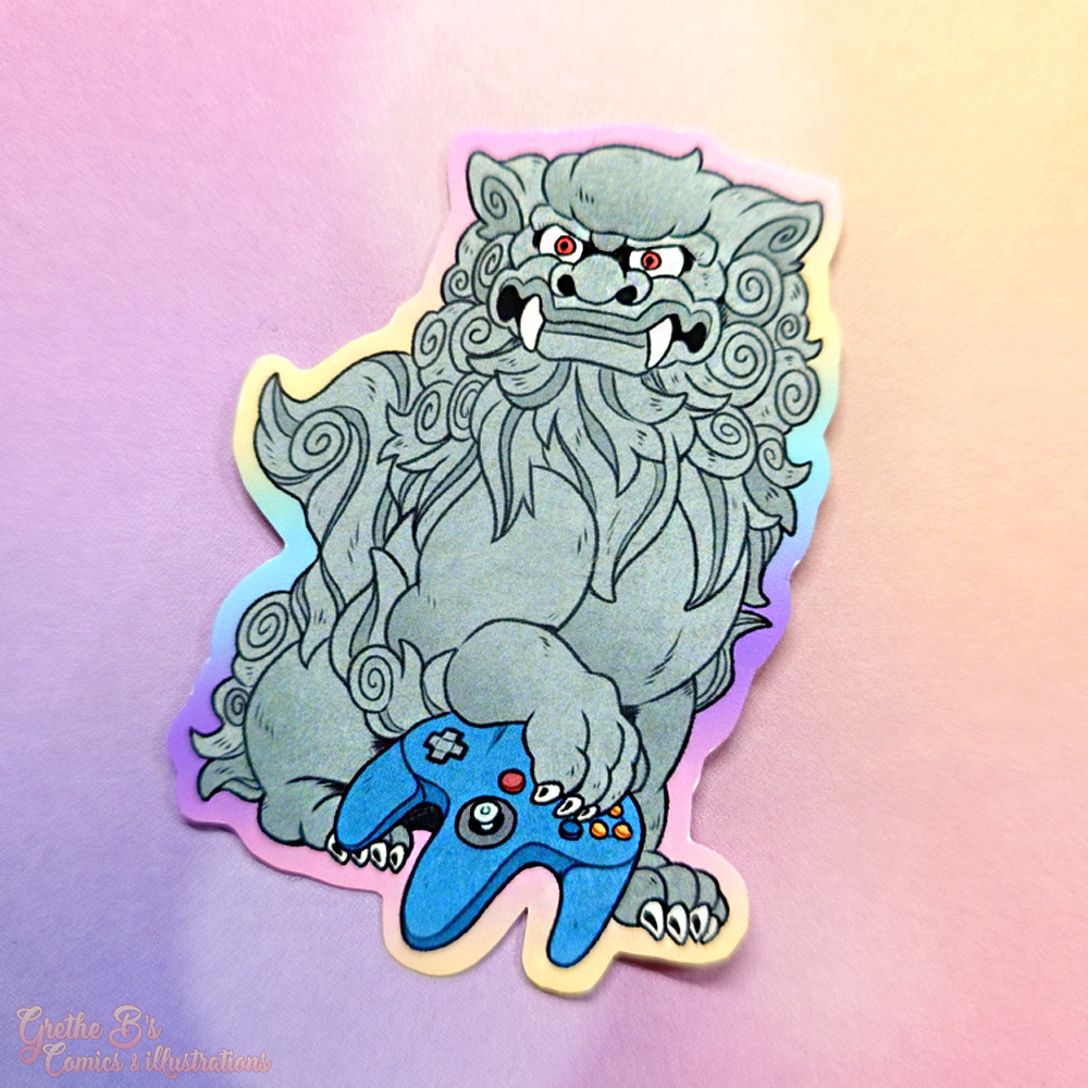 Laminated Glossy Sticker - Controller guardian