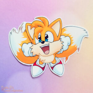 Laminated Glossy Sticker - Fox Sidekick