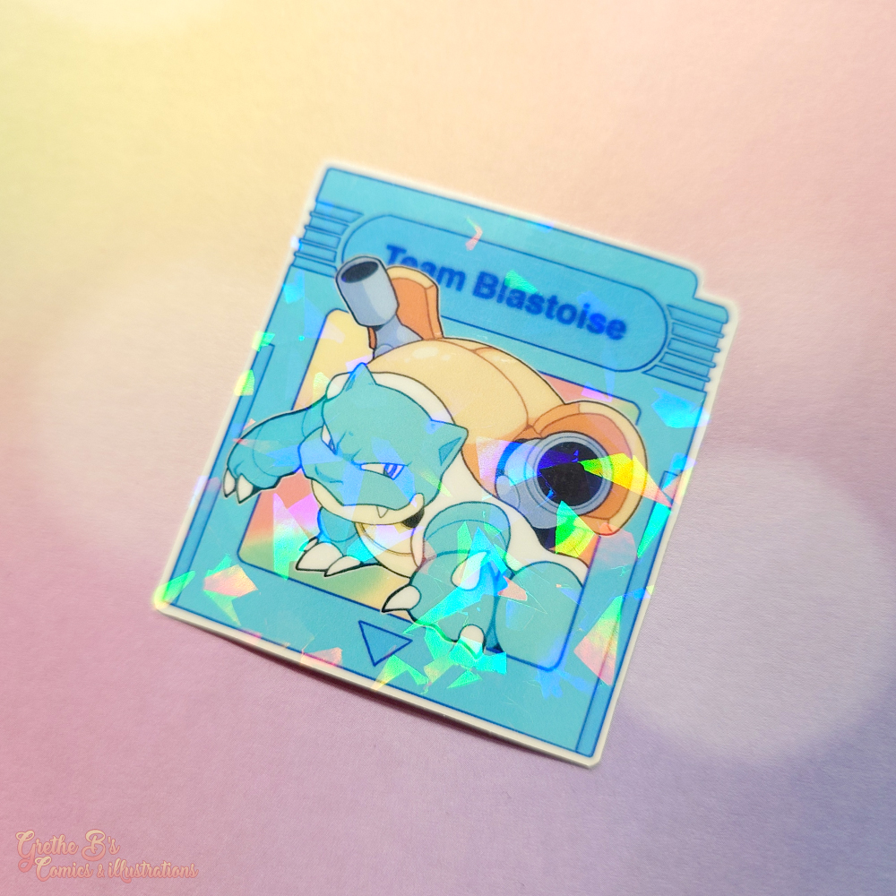 Holo Laminated Sticker - Team Blue