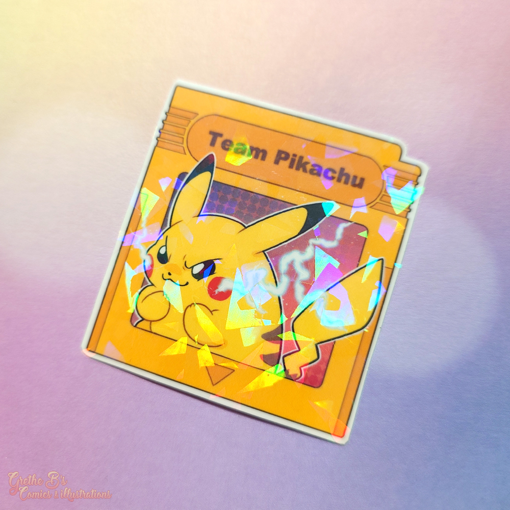 Holo Laminated Sticker - Team Yellow