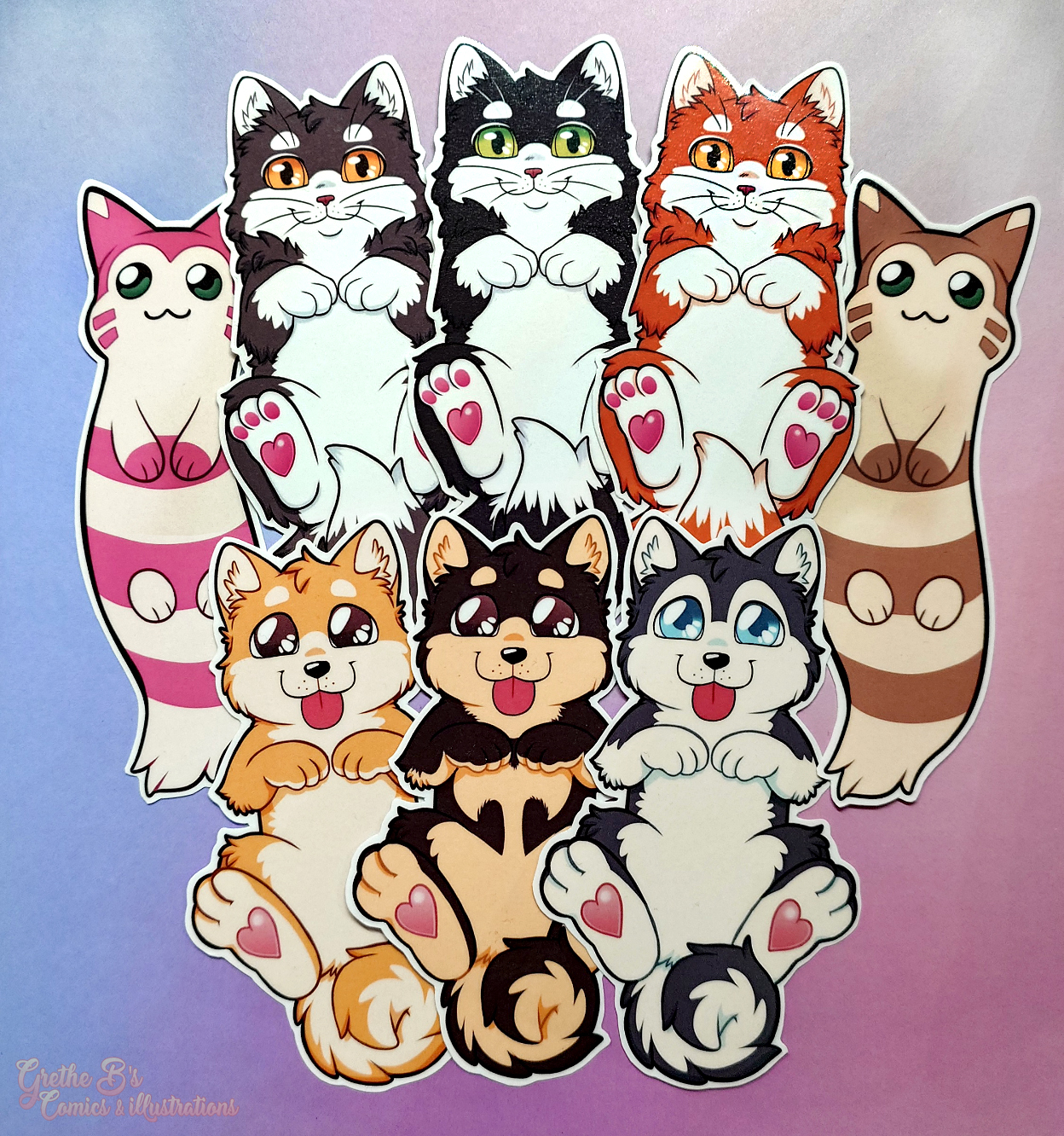 Homemade Laminated Bookmarks