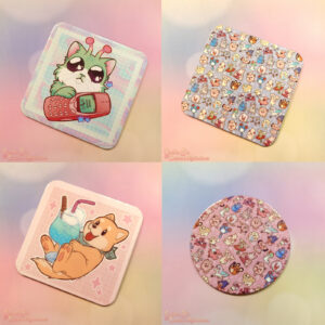 A image showing all the Sublimated coaster designs I got in stock